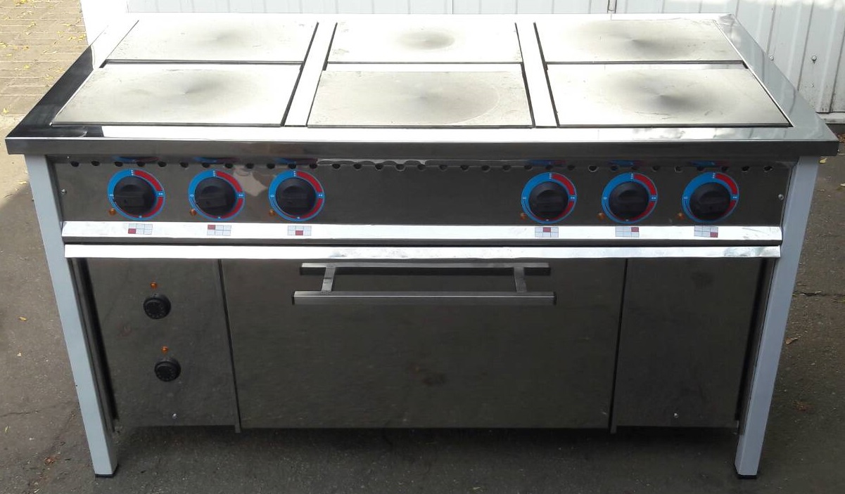 Плита електрична промислова ЮВЕНТА ПЕ-6 (Р) без духовки з рознесеними конфорками